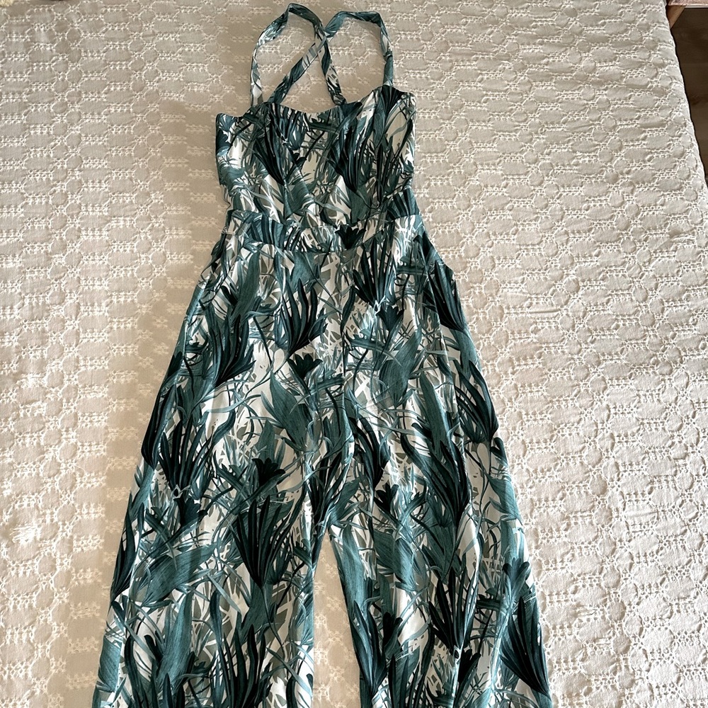 Amour vert Silk Jumpsuit